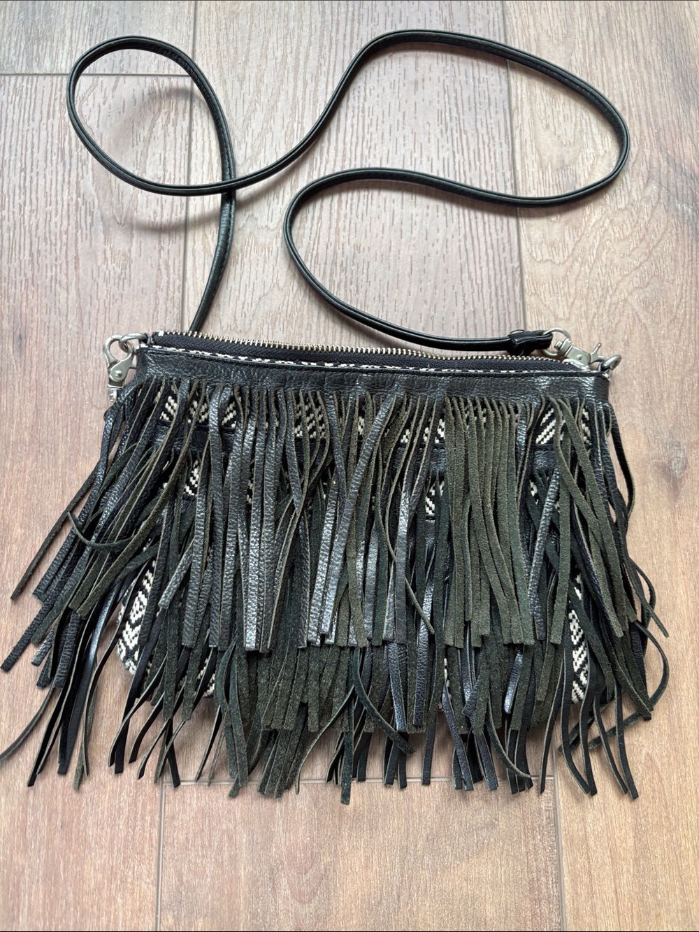 Same Edelman Fringe Leather Festival Boho Y2K Moto Biker
